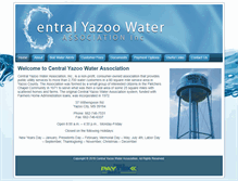 Tablet Screenshot of centralyazoowater.com